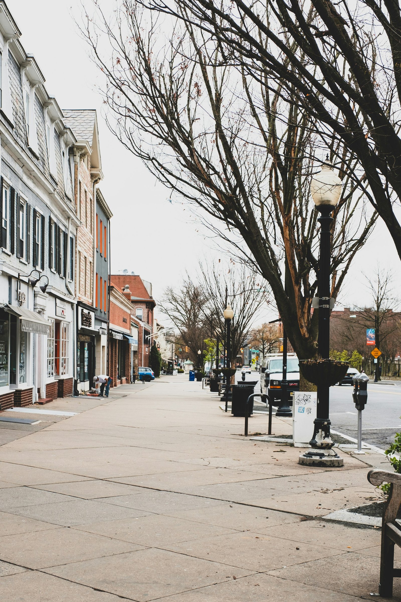People walking along Nassau Street in Princeton